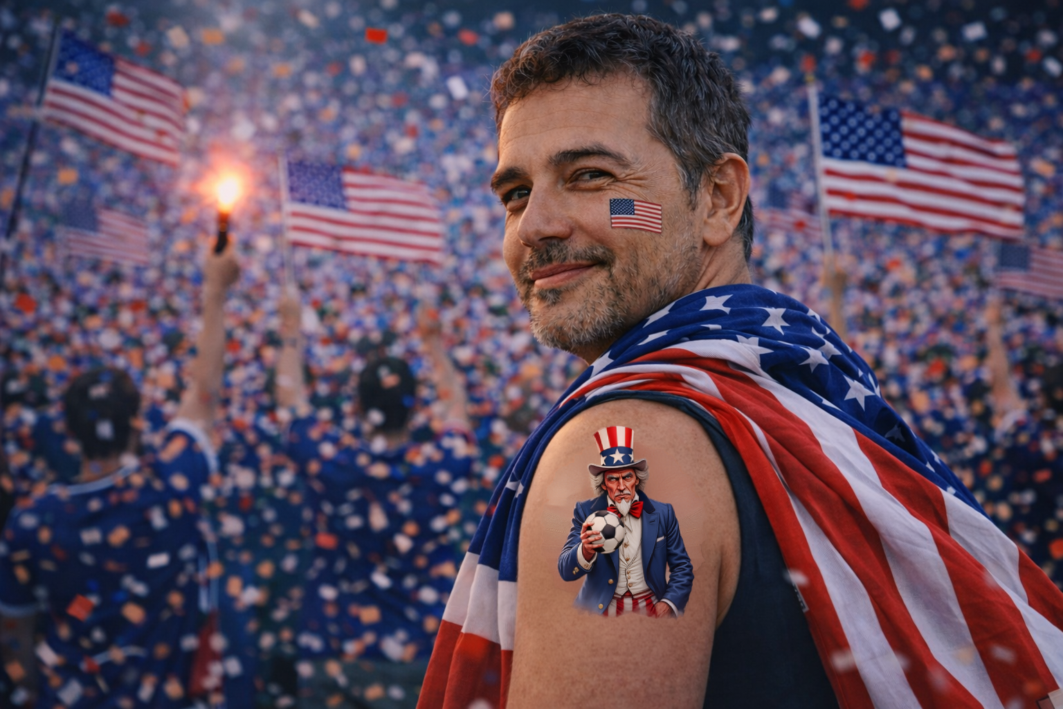 USA tattoo mockup