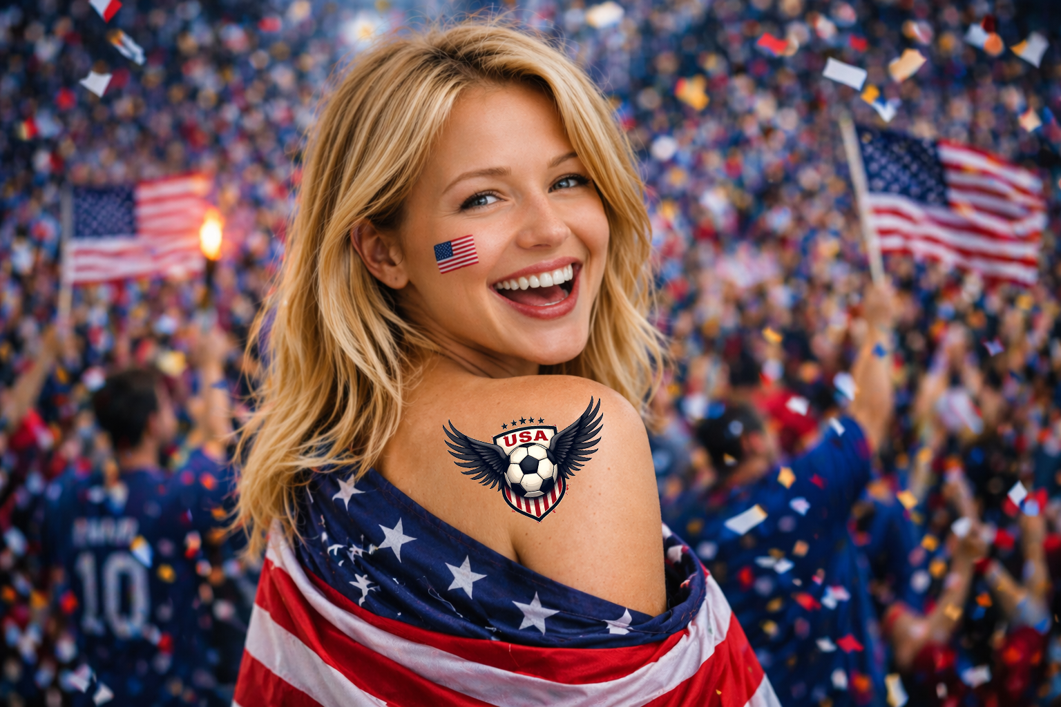 USA tattoo mockup
