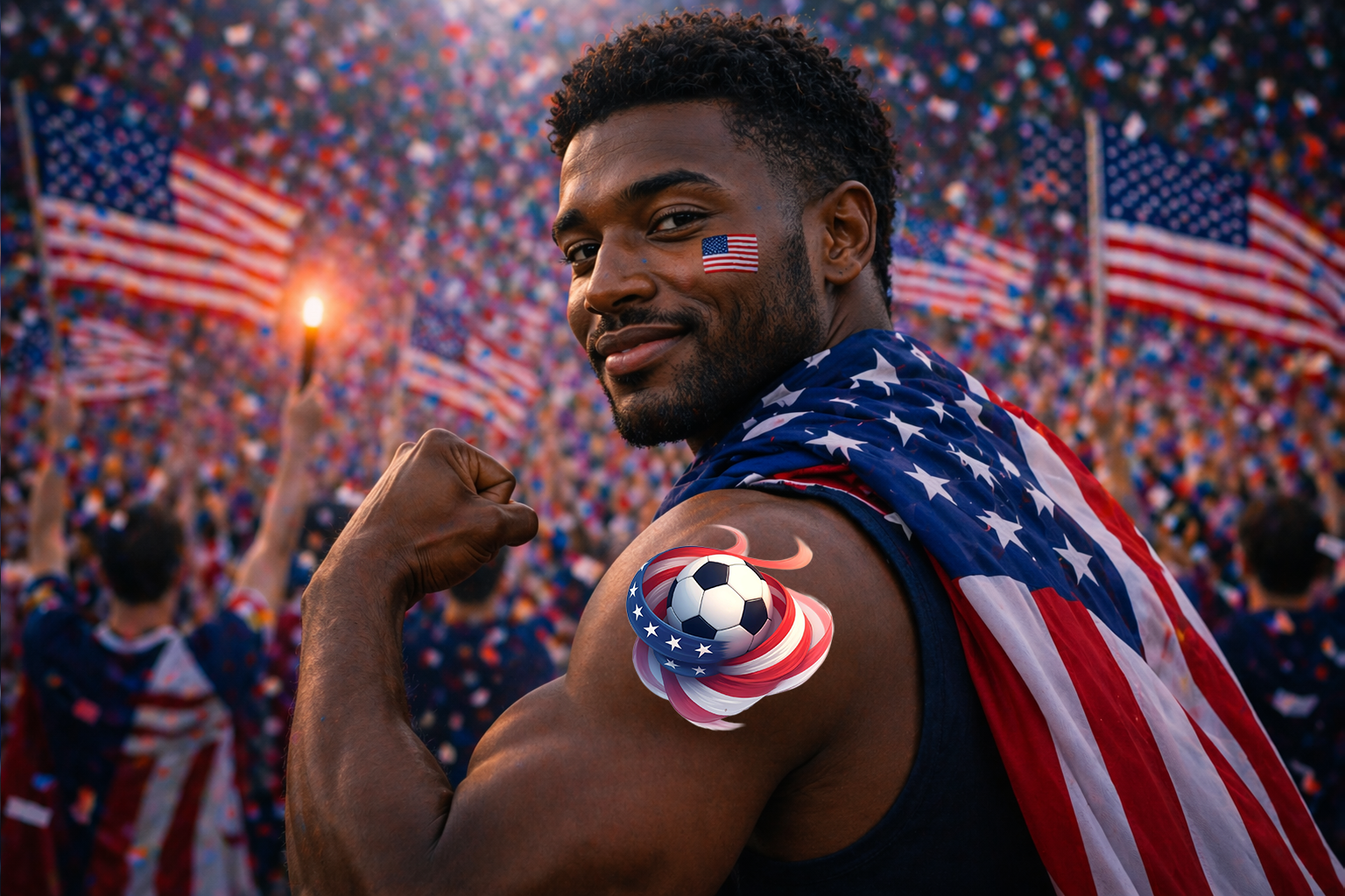 USA tattoo mockup