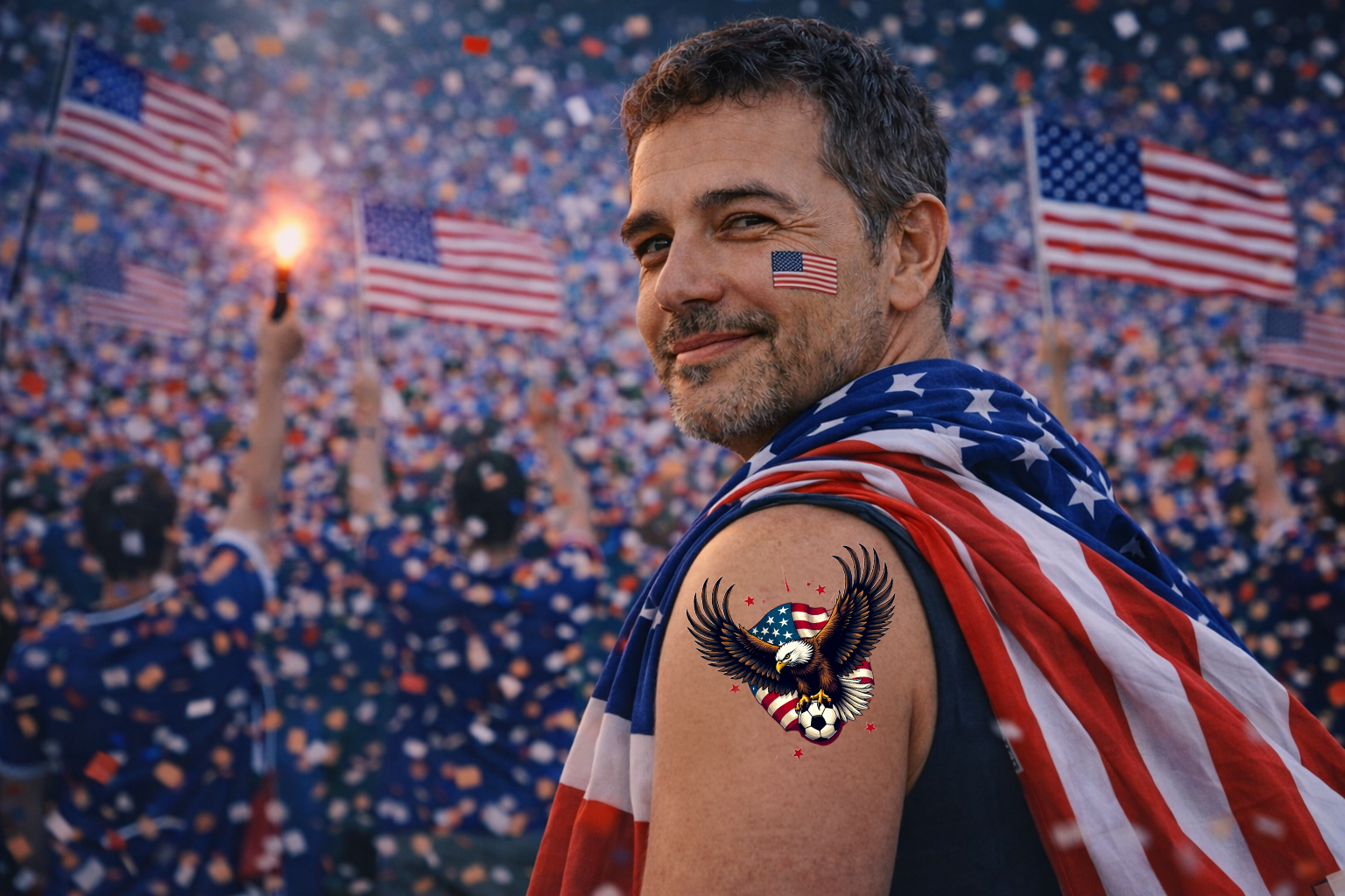 USA tattoo mockup
